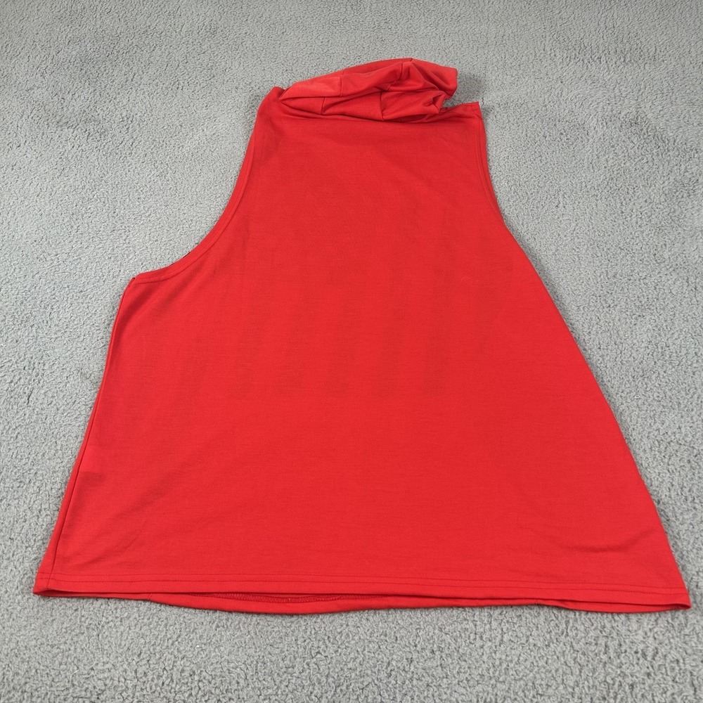 American Flag Tank Top Mens 2XL Red Hooded Sleeveless Pocket USA Patriotic Gym - Picture 14 of 15